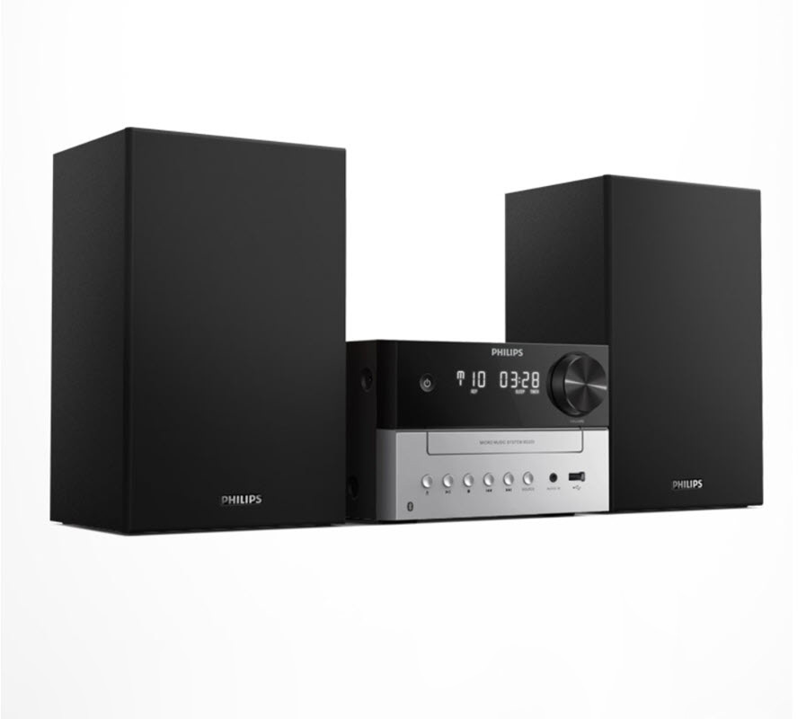Dàn âm thanh mini bluetooth Philips TAM3205 CD/FM hẹn giờ