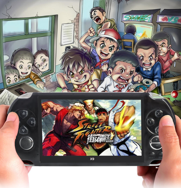 Máy chơi game cầm tay hệ PSP NES GBA màn hình 5.1inch OEM BB-X9