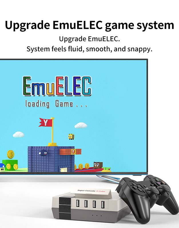 Máy chơi game ngày xưa HD tay cầm không dây Super Console X-CUBE