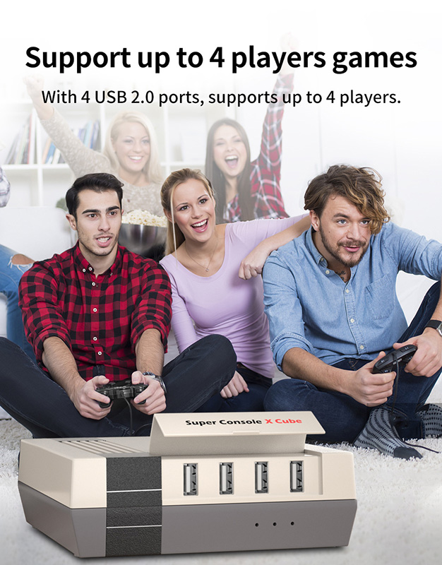 Máy chơi game ngày xưa HD tay cầm không dây Super Console X-CUBE