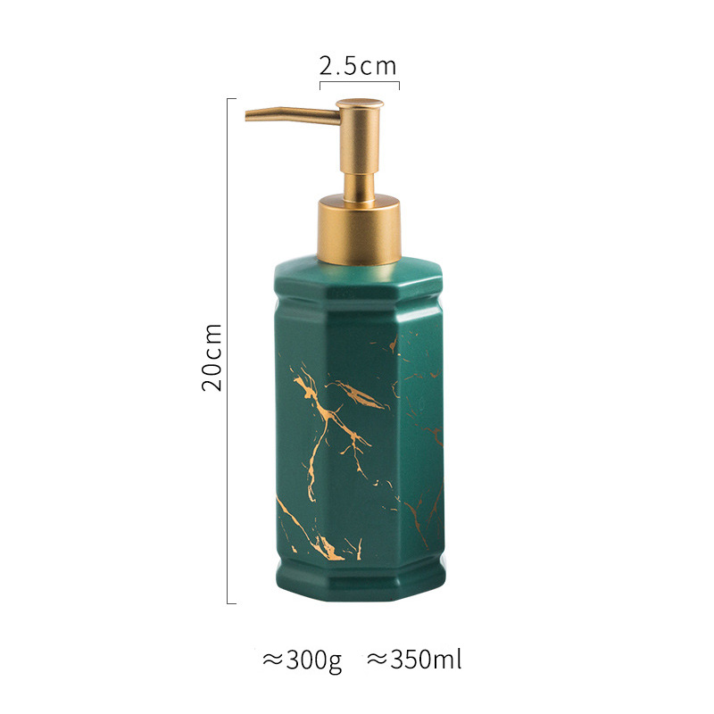 Bình đựng xà bông rửa tay sữa tắm gốm sứ 350ml ZIXIN ZANE07