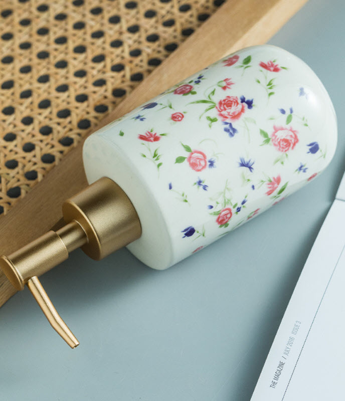 Bình đựng xà bông rửa tay sữa tắm gốm sứ 320ml ZIXIN ZANE12