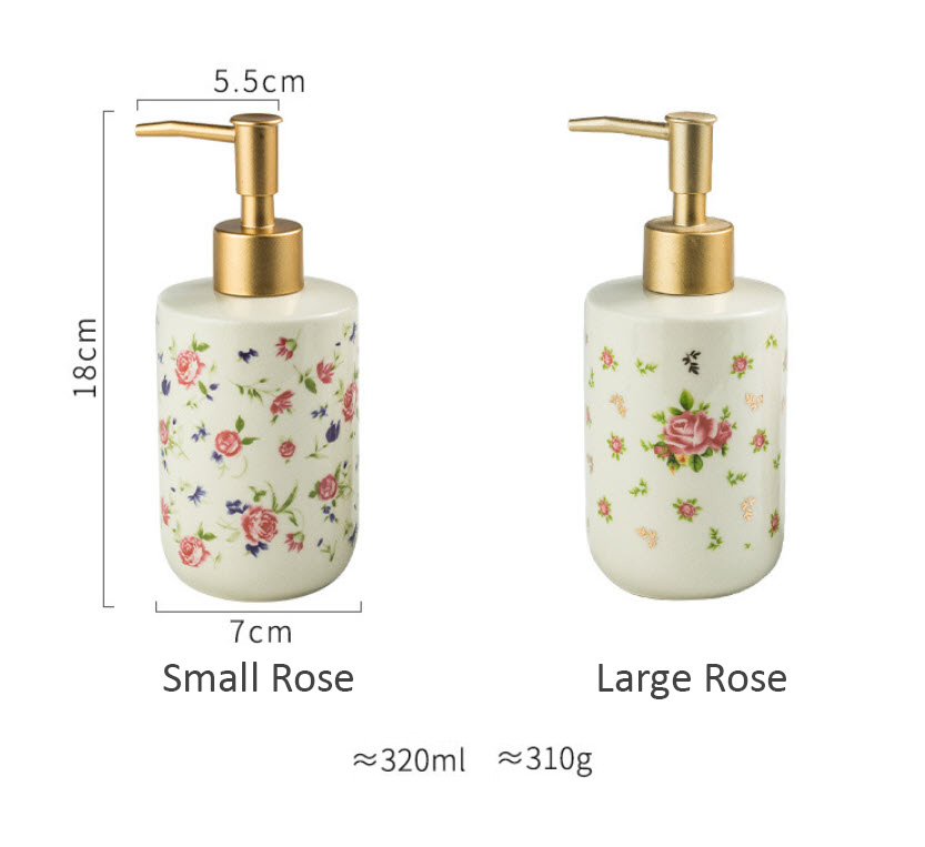 Bình đựng xà bông rửa tay sữa tắm gốm sứ 320ml ZIXIN ZANE12