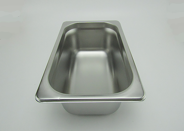 Khay buffet inox đựng thức ăn có nắp KDTA65 sâu 6.5cm