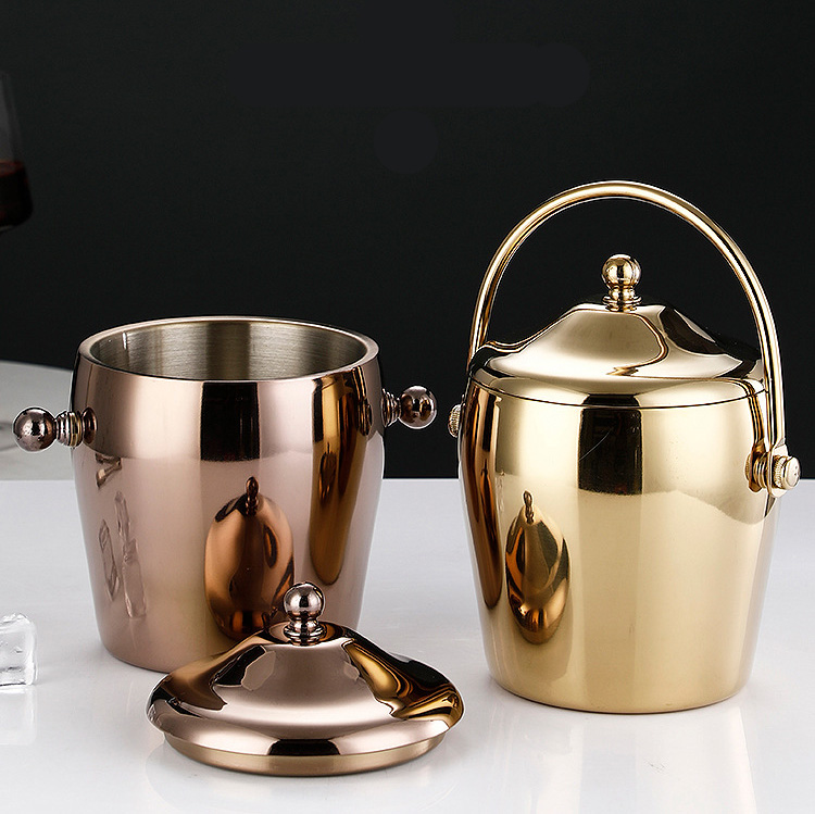 Xô đá 2 lớp cách nhiệt inox 304 ướp lạnh đồ uống Millai ML5433G