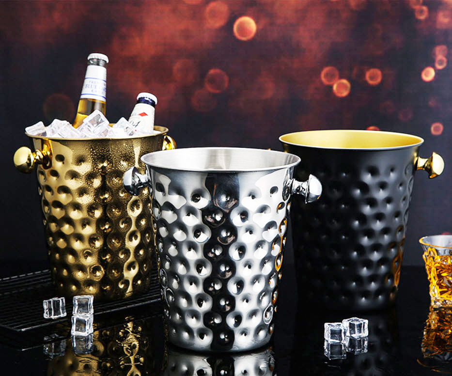 Xô đá giữ lạnh đồ uống cho nhà hàng, bar, pub inox 304 Millai ML2424