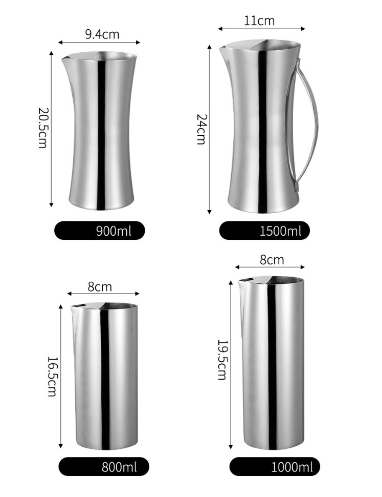 Bình rót rượu tây inox 304 cho nhà hàng quán bar Millai ML2425