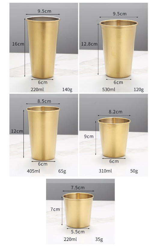 Ly inox 304 OEM CM001 cho nhà hàng khách sạn quán cafe