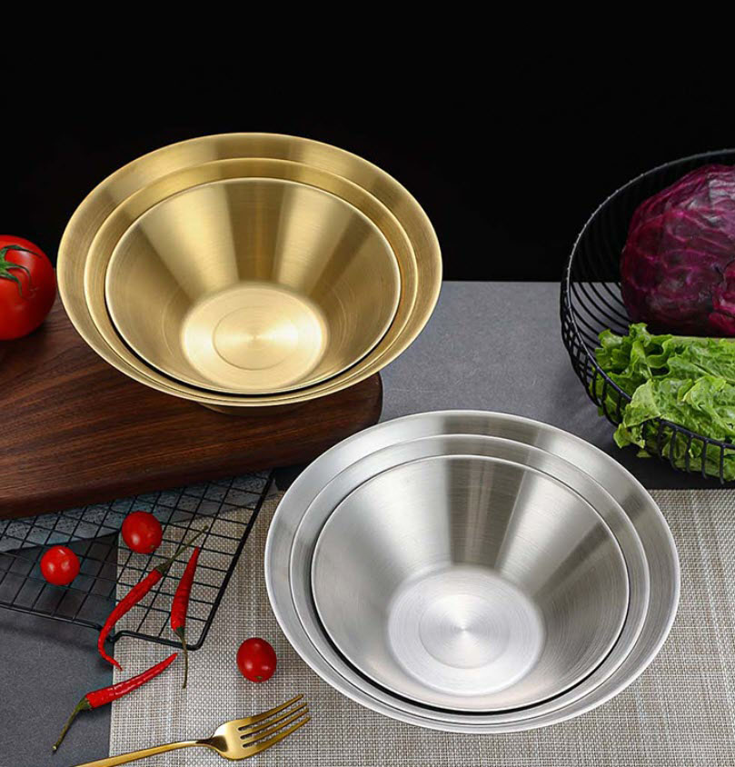 Tô inox đựng thức ăn salad mì ramen bibimbap OEM CM5451