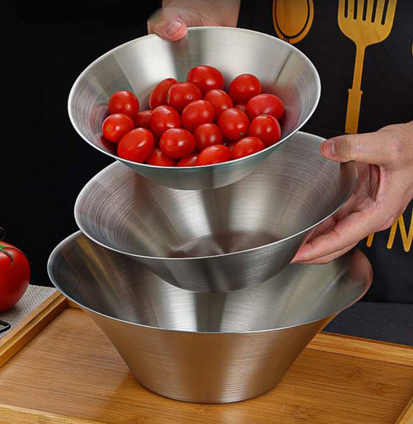 Tô inox đựng thức ăn salad mì ramen bibimbap OEM CM5451
