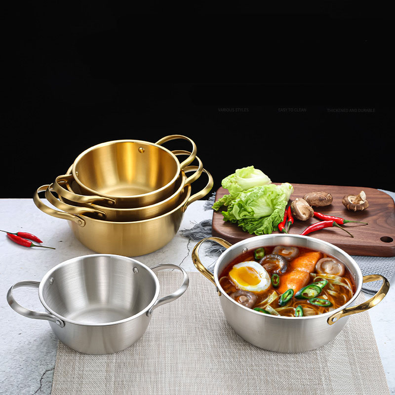 Tô inox đựng thức ăn mì nước bibimbap súp hải sản OEM CM010