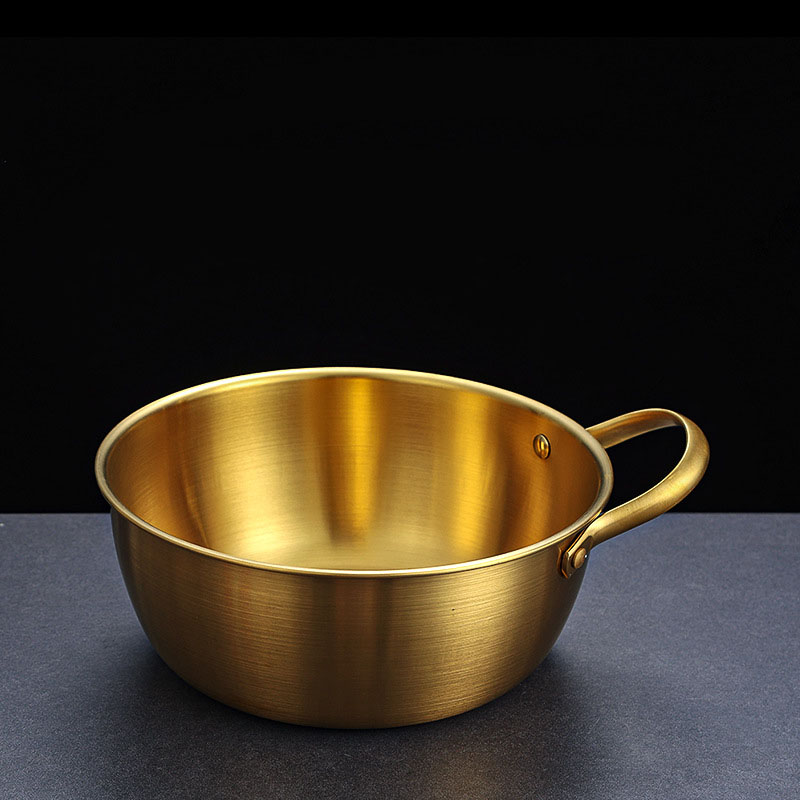Tô inox đựng thức ăn mì nước bibimbap súp hải sản OEM CM010