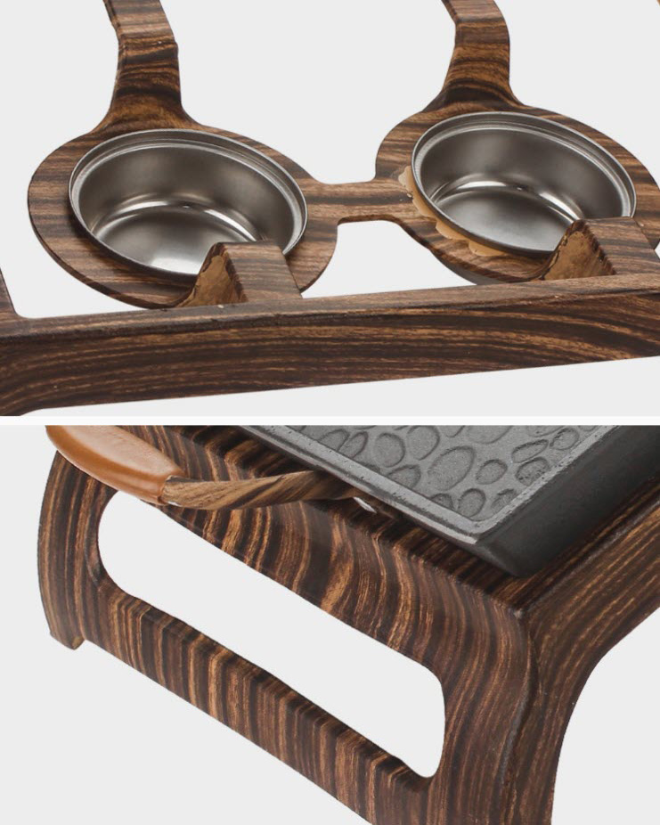 Khay hấp cá kèm bếp cồn hâm nóng hải sản đựng và giữ nóng món ăn buffet CD002