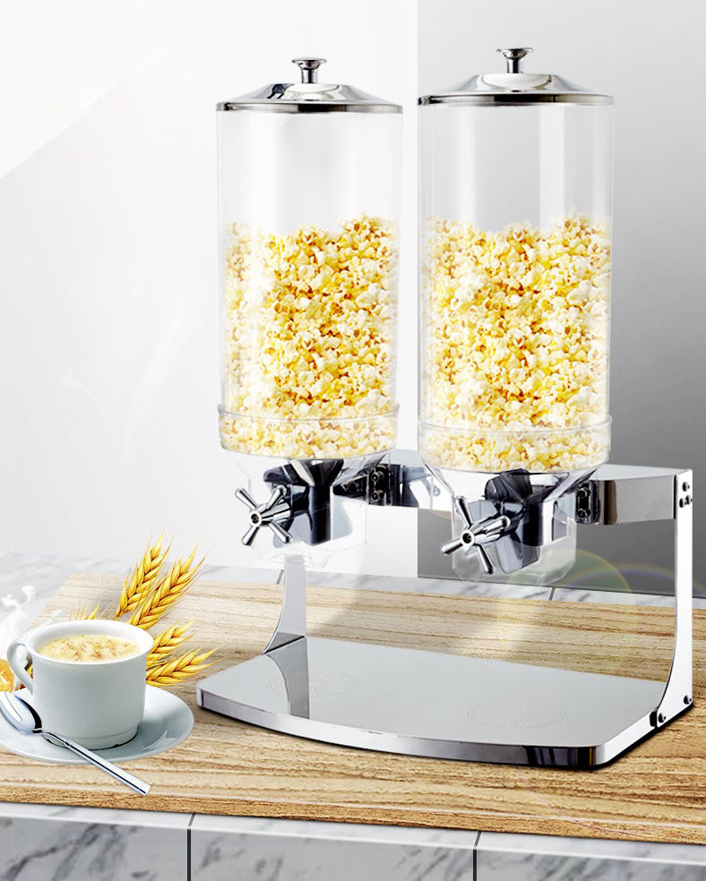 Bình đựng ngũ cốc chân inox 304 cho tiệc buffet OEM JD0024