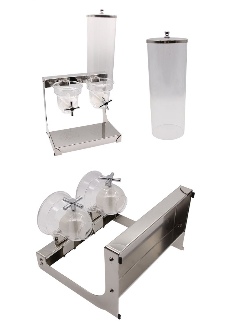Bình đựng ngũ cốc chân inox 304 cho tiệc buffet OEM JD0024