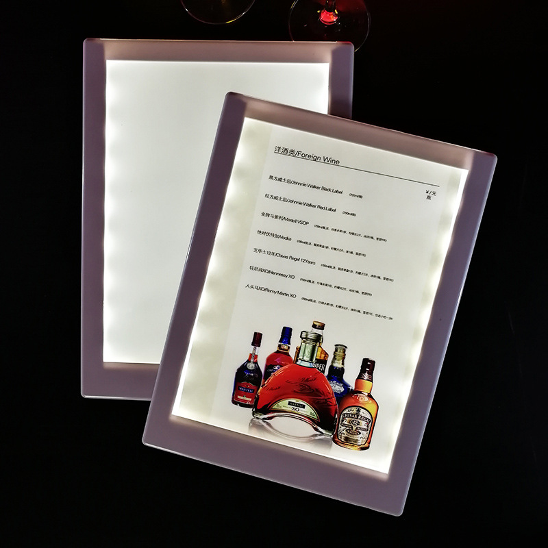 Menu có đèn nền led cho Bar Karaoke Phòng Trà OEM CF121F