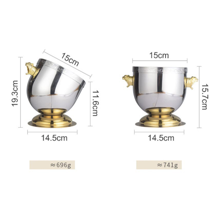 Xô đá inox Lion Bucket OEM QH010