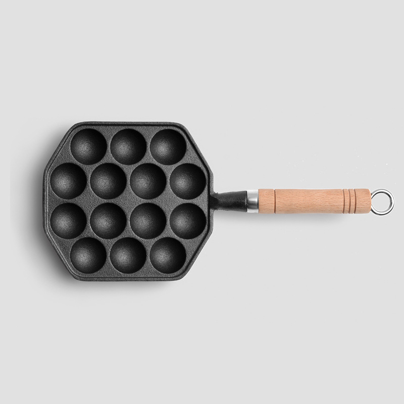 Chảo gang làm bánh bạch tuộc Takoyaki 14 ngăn OEM ZYS014