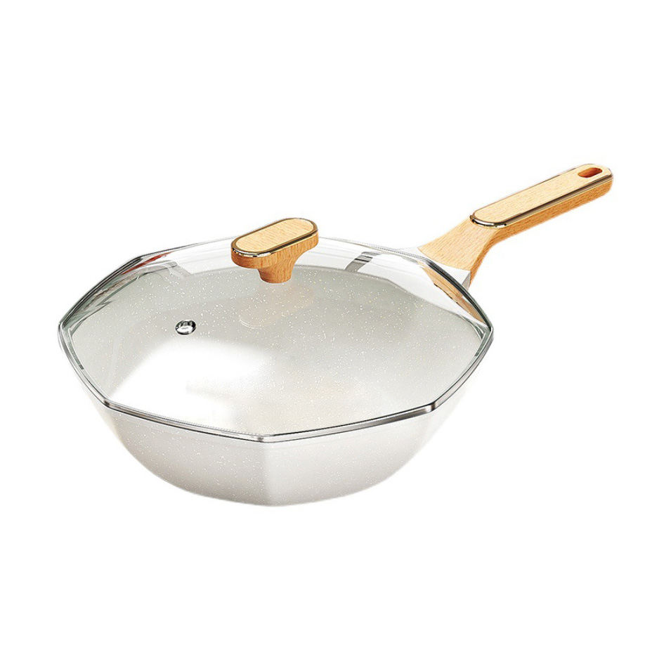 Chảo chống dính 2 lớp vân đá y tế OEM HM2