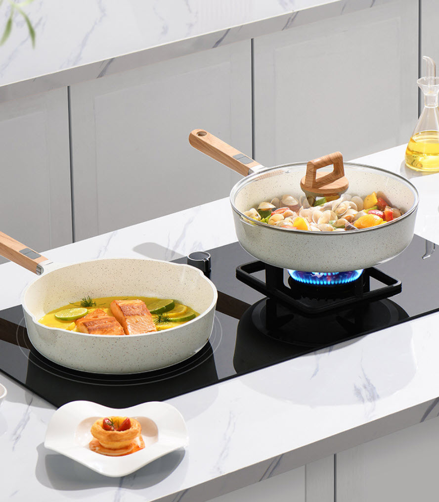 Chảo vân đá Maifan chống dính bếp từ OEM XB55