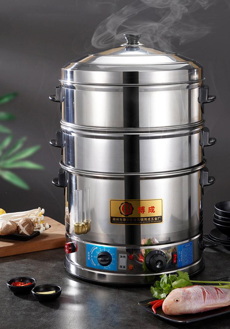 Nồi hấp bánh bao há cảo bằng điện cho Nhà Hàng OEM BC001