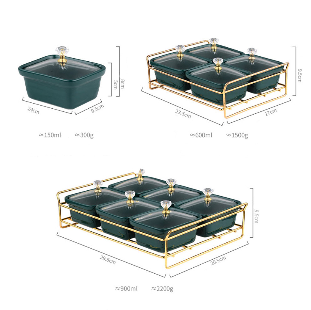 Khay đựng bánh kẹo để bàn đựng topping uống trà OEM YY19011B