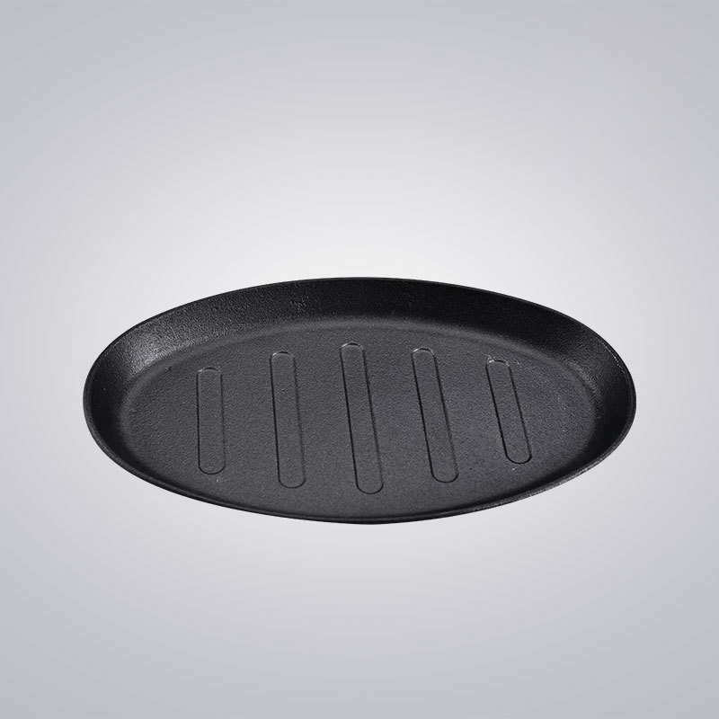Chảo gang oval ăn bò beefsteak OEM TB8YX