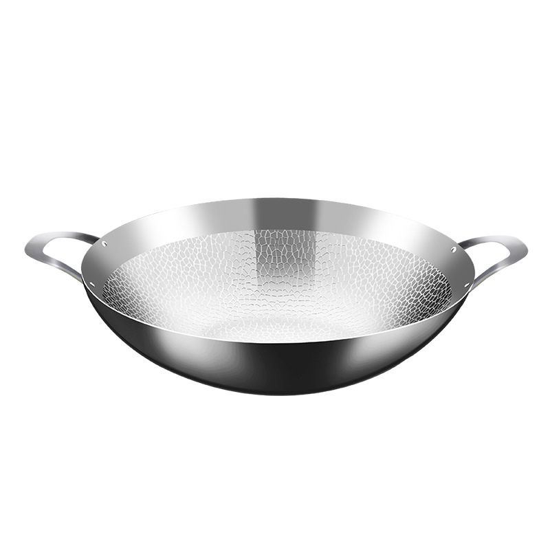 Bộ chảo hâm nóng thức ăn kèm bếp cồn inox 304 MNL003 size 24cm chống dính tự nhiên