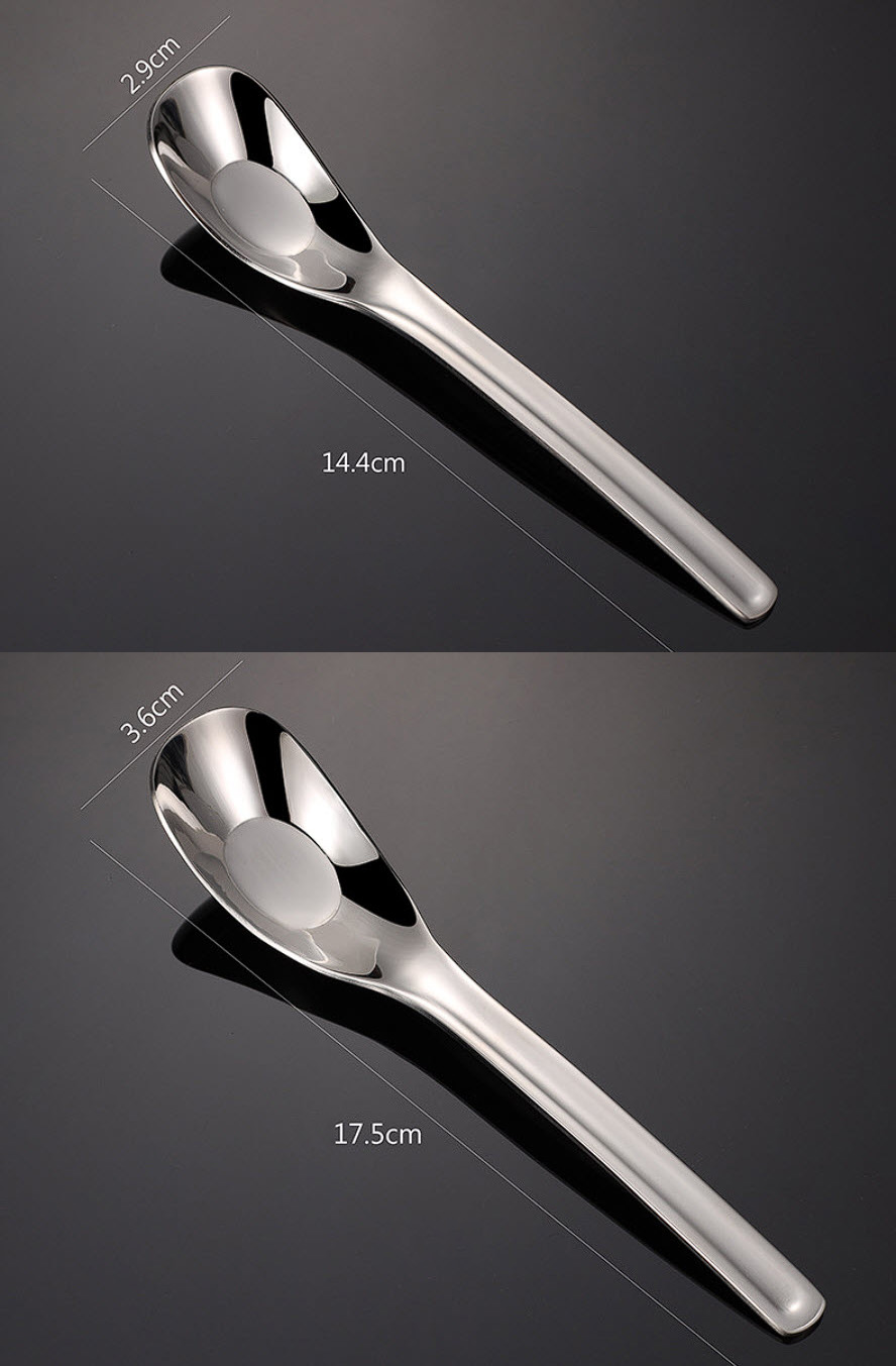 Muỗng soup inox y tế 316 dài 14-17cm OEM JAH03