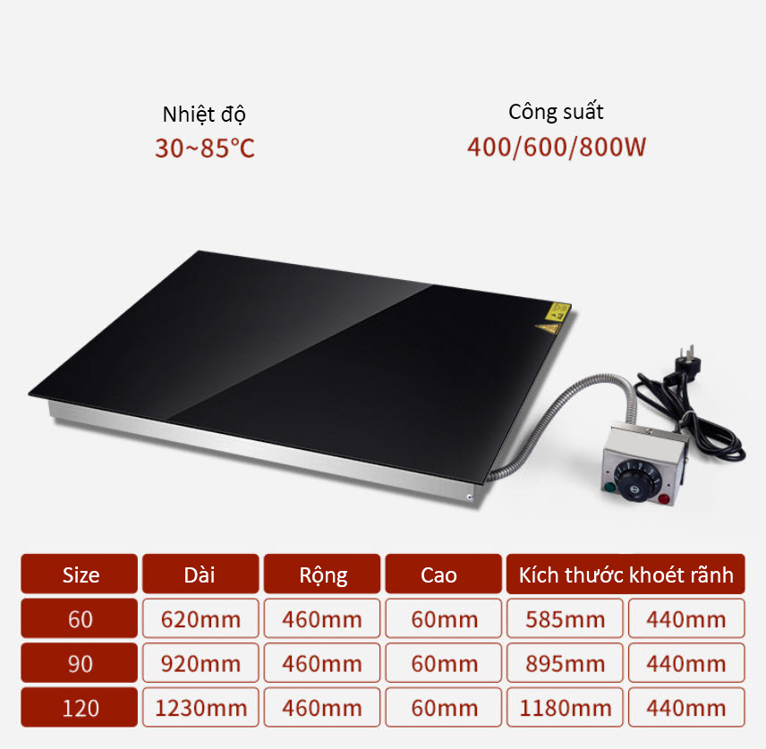 Bếp hồng ngoại hâm nóng thức ăn buffet OEM B101