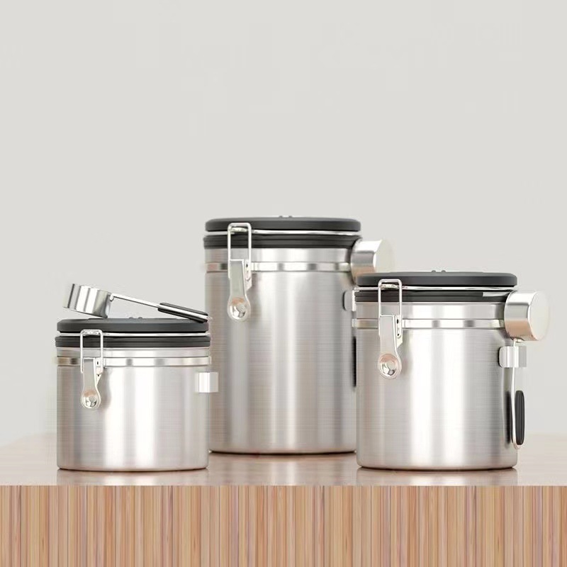 Hũ đựng cà phê đựng trà khô inox 304 OEM XHS15