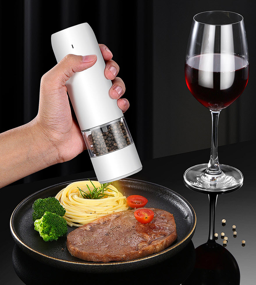 Xay tiêu dùng pin sạc có đèn led Bomans BOM01