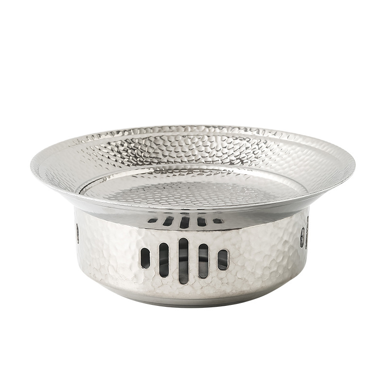 Bộ chảo kèm bếp cồn hâm nóng thức ăn inox 304 OEM GOH01 ăn lẩu khô, hải sản, lagu