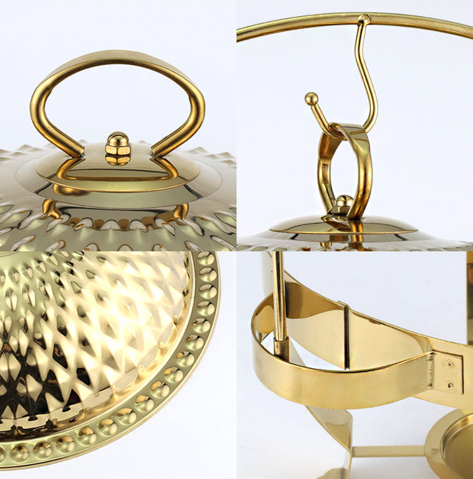 Nồi hâm nóng buffet 4.5L dùng cồn inox 304 OEM LH2136