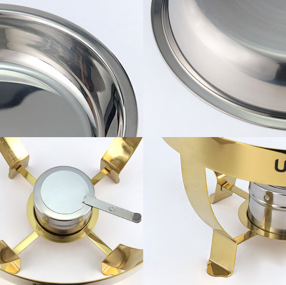 Nồi hâm nóng buffet 4.5L dùng cồn inox 304 OEM LH2136