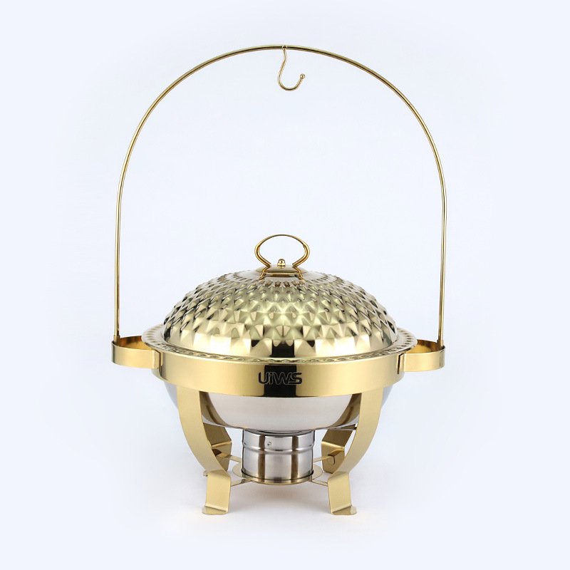 Nồi hâm nóng buffet 4.5L dùng cồn inox 304 OEM LH2136