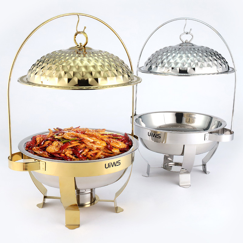 Nồi hâm nóng buffet 4.5L dùng cồn inox 304 OEM LH2136