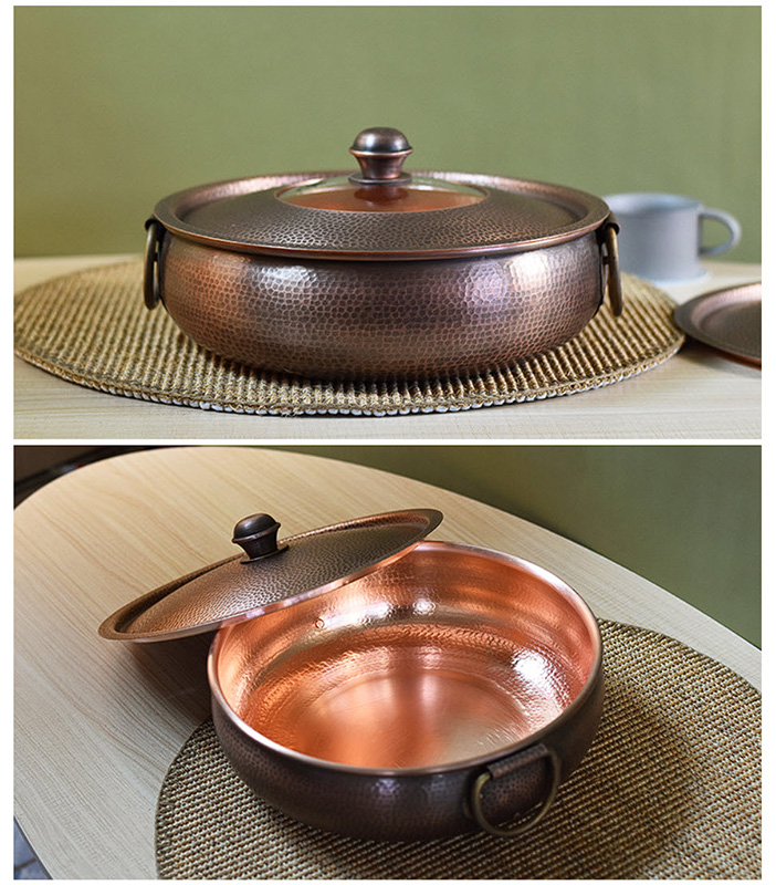 Nồi lẩu đồng đỏ hanhmade 30cm retro style OEM DSTY456