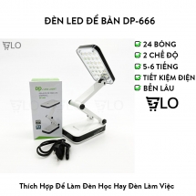 Đèn Led Để Bàn DP-666 Gấp Gọn Tiện Dụng 24 Bóng Hình Iphone