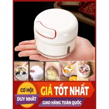 Xay tỏi ớt mini bằng tay Mini Food Chopper, máy xay thịt thực phẩm - Mian mart giúp bạn tiết kiệm thời gian khi vào bếp
