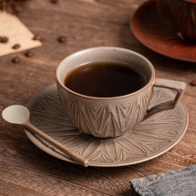 Ly cà phê vintage đẹp ly uống trà 200ml gốm sứ DCP05