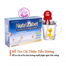 Sữa hạt tiểu đường Nutrizabet hộp 30 gói - Ổn định đường huyết, bổ sung dưỡng chất + quà