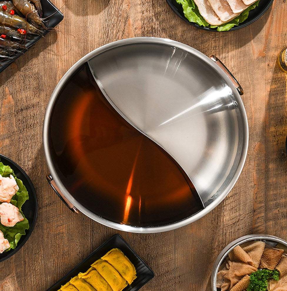 Nồi lẩu đẹp cao cấp 3 lớp inox 304 EBoss YBS1015