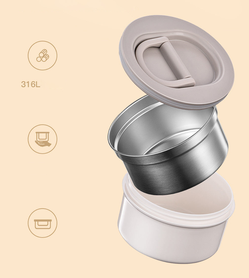 Hộp cơm giữ nhiệt 2.3L inox y tế 316 OEM BF3100