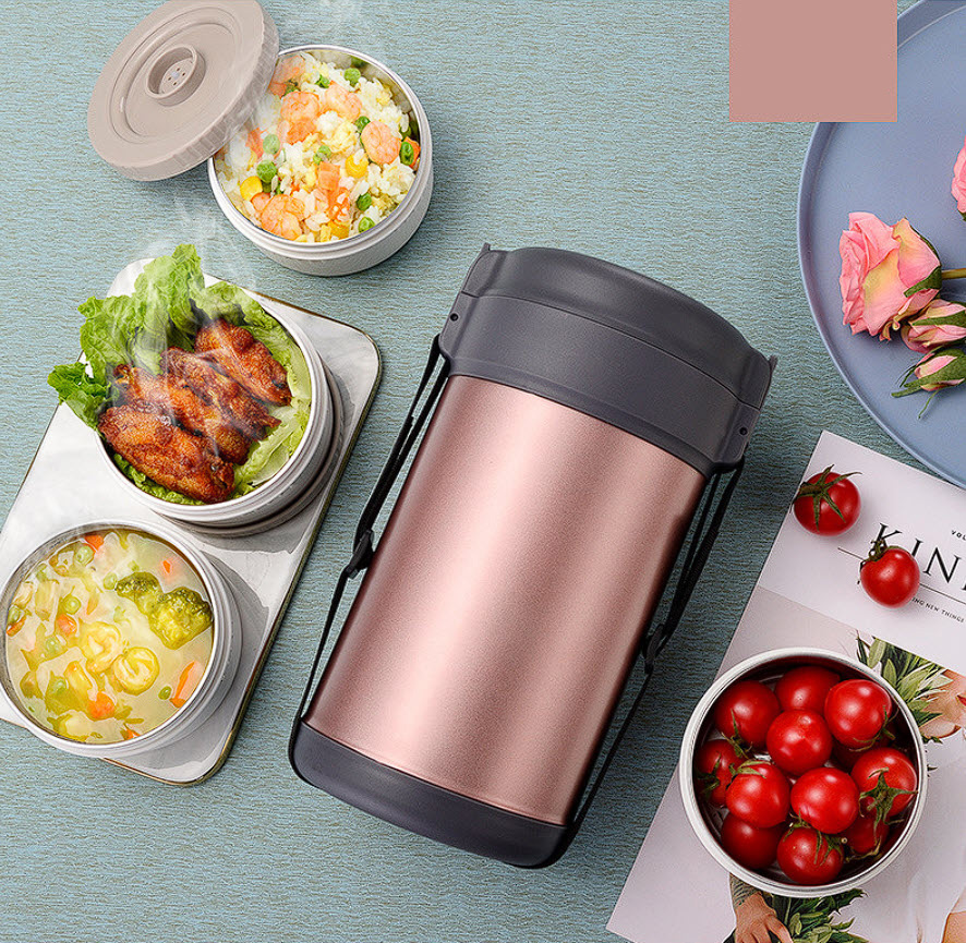 Hộp cơm giữ nhiệt 4 ngăn inox 316 OEM BF2100