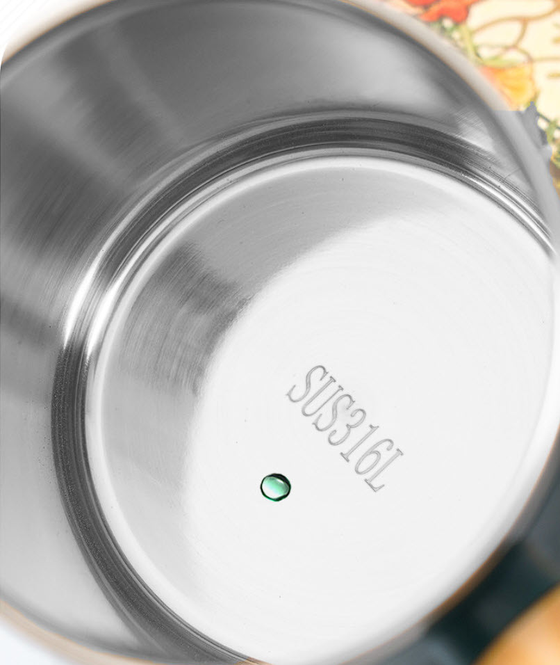 Ca inox y tế 316 cách nhiệt 2 lớp 500ml OEM BSS02