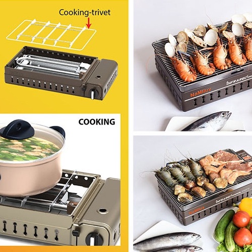 BẾP NƯỚNG GAS HỒNG NGOẠI NAMILUX GM-2120PS- HÀNG CHÍNH HÃNG 100%