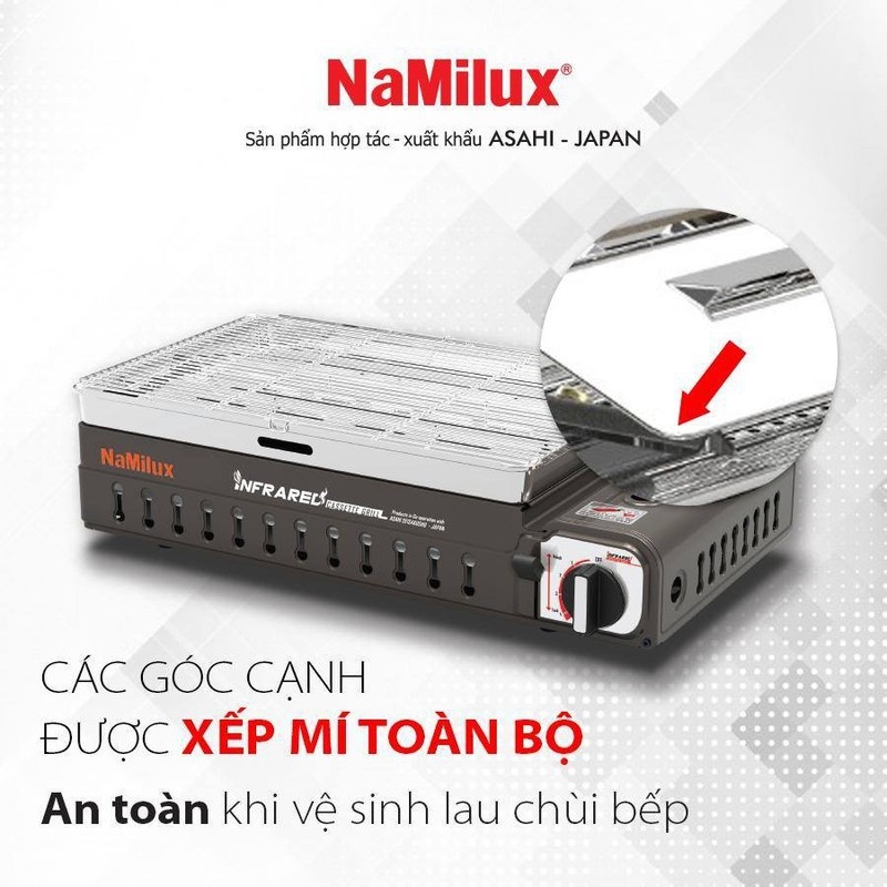 BẾP NƯỚNG GAS HỒNG NGOẠI NAMILUX GM-2120PS- HÀNG CHÍNH HÃNG 100%