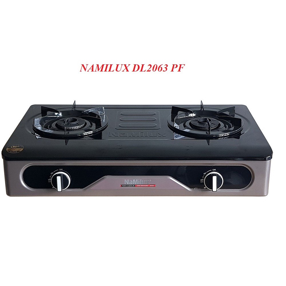 BẾP GAS ĐÔI NAMILUX 2063APF ( MẶT MEN) - HÀNG CHÍNH HÃNG 100%