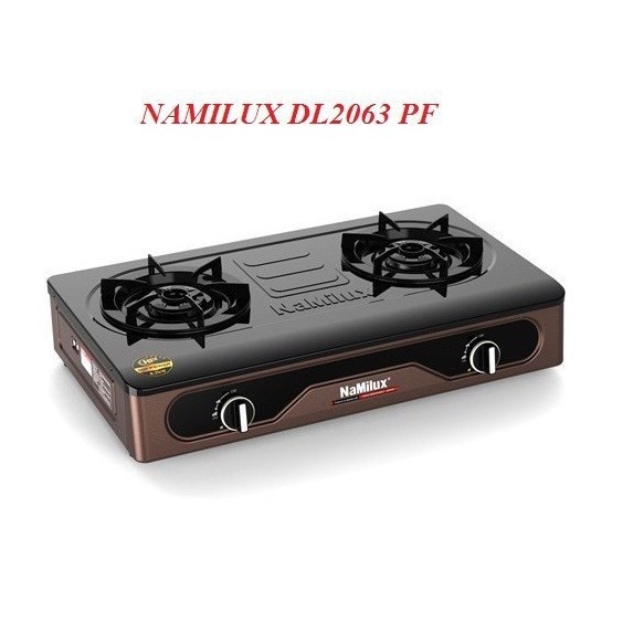 BẾP GAS ĐÔI NAMILUX 2063APF ( MẶT MEN) - HÀNG CHÍNH HÃNG 100%